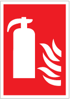 Brandslukker / Ildslukker skilt - Plast