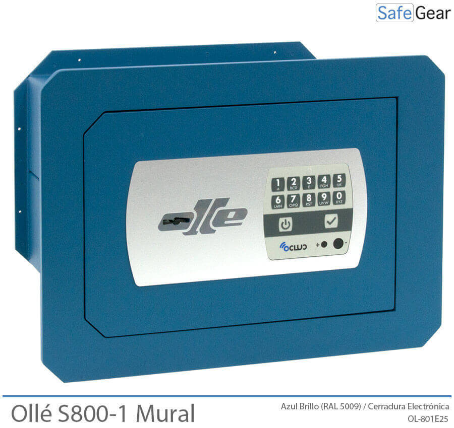 Caja Fuerte - Ollé S801 Mural (25cm) - Cierre Electrónico