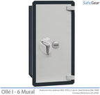 Caja Fuerte - Ollé I Mural - 6 - Cierre Electrónico - con Buzón