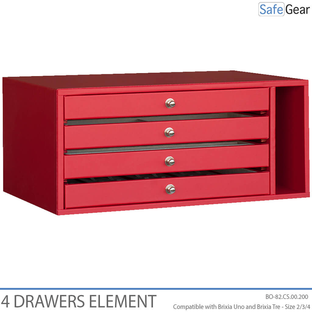Organizer with 4 Drawers - Brixia 2-4