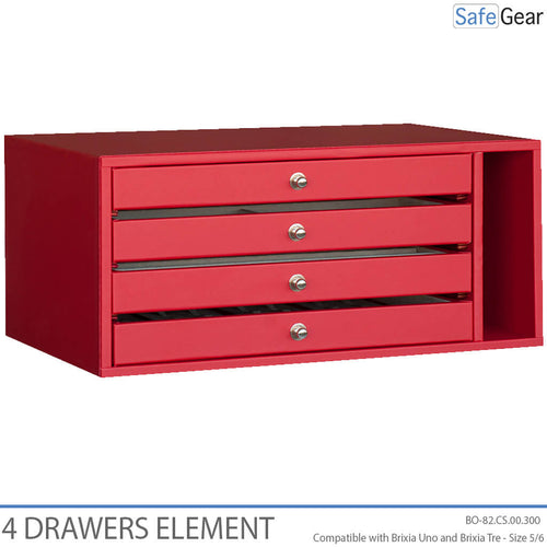 Brixia organizer with 4 drawers for size 5-6