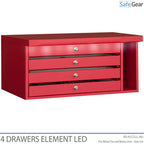 Brixia LED light organizer with 4 drawers for size 5-6