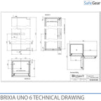 Brixia Uno 8 Safe (248 L) - Burglary Test Grade I - Code Lock
