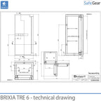 Brixia Tre 6 Safe (180 L) - Burglary Test Grade III - Code Lock