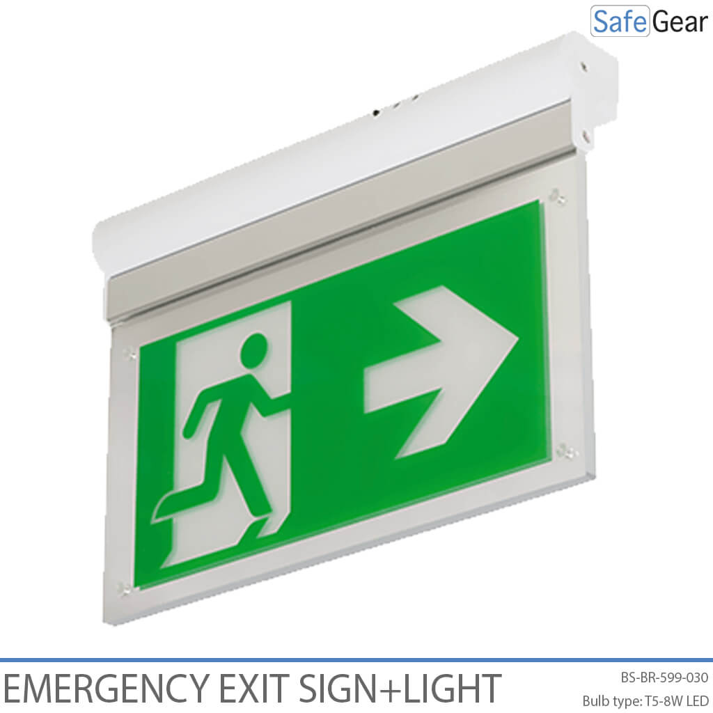 Emergency Exit Sign with Light