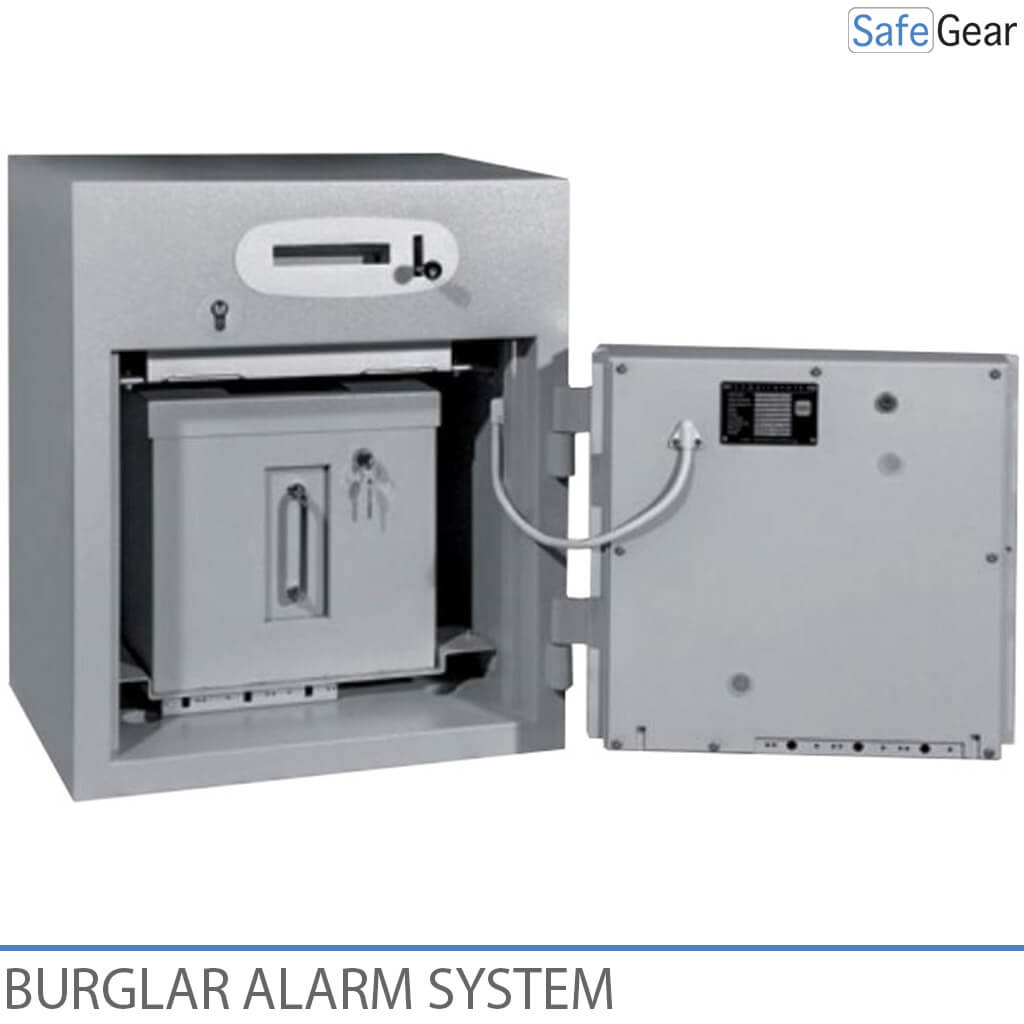 burglar alarm system deposit safe