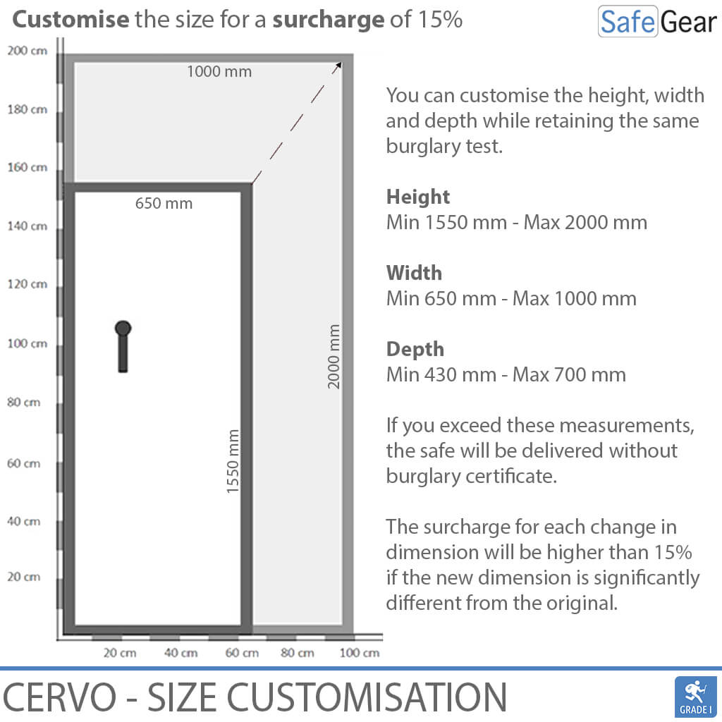 Cervo V Combi - Gun Cabinet - (7 Rifles) - Burglary Test Grade 1