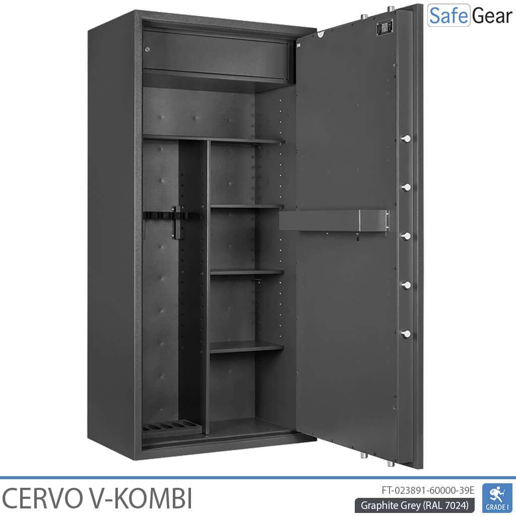 Cervo V Combi - Gun Cabinet - (7 Rifles) - Burglary Test Grade 1
