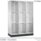 Series Intro - Bag cabinet - 9 compartments with acrylic doors