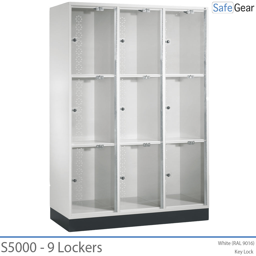 Series Intro - Bag cabinet - 9 compartments with acrylic doors