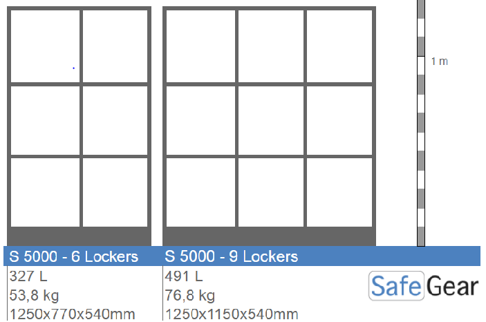 Series Intro - Bag cabinet - 9 compartments with acrylic doors