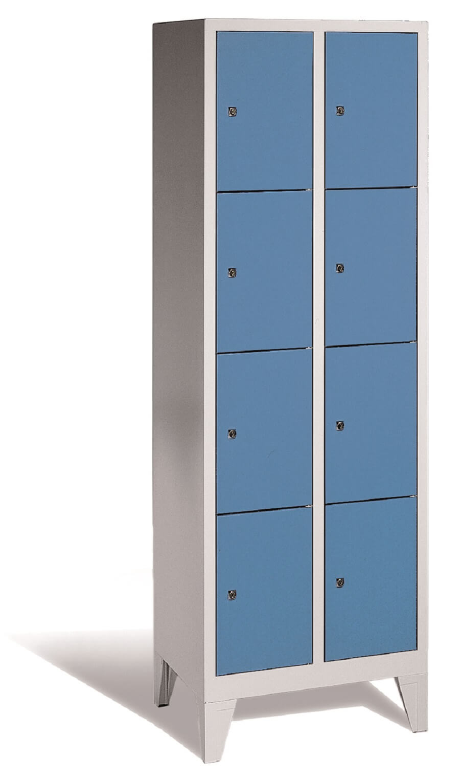 Opbevaringsskab S2000 med 2x4 rum (8010-204) - cylinderlås