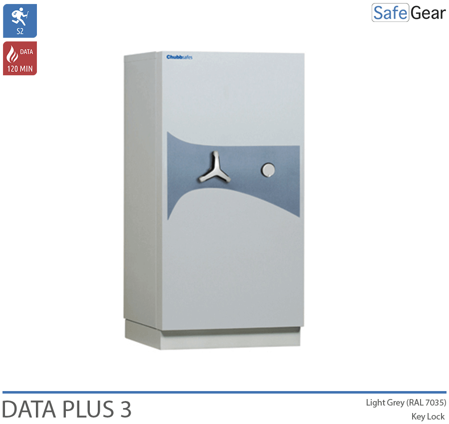 DataPlus 3 Fireproof Data Safe (432 LTO) - Burglary Protection Grade S2 / Fire Test 120 min - Code Lock