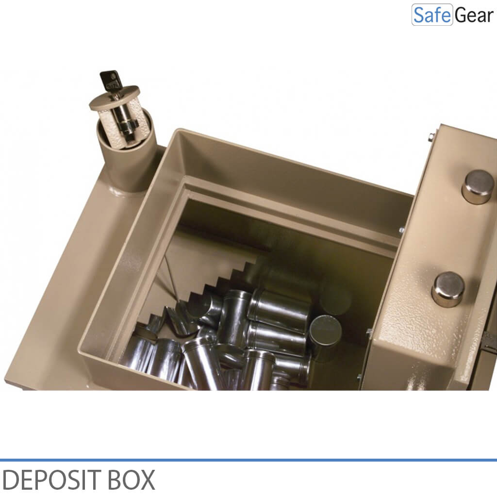 aluminium cash deposit box BT floor safe