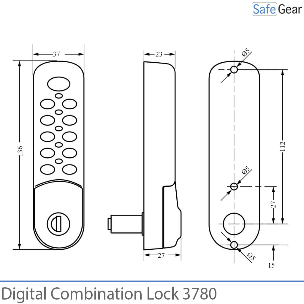 Digital Combination Lock 3780