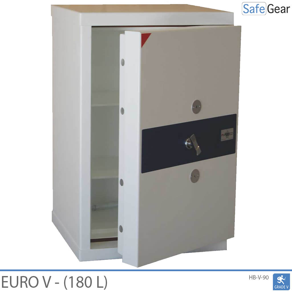 Euro V High Security Floor Safe. House Safe to deposit valuables, cash and jewelry. Burglary tested in Grade 5 EN 1143-1.
