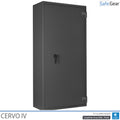 Cervo IV gun safe in Graphite Grey, door closed