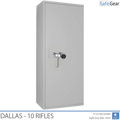Dallas Gun Safe 10 Rifles - Grade 1 - Code Lock