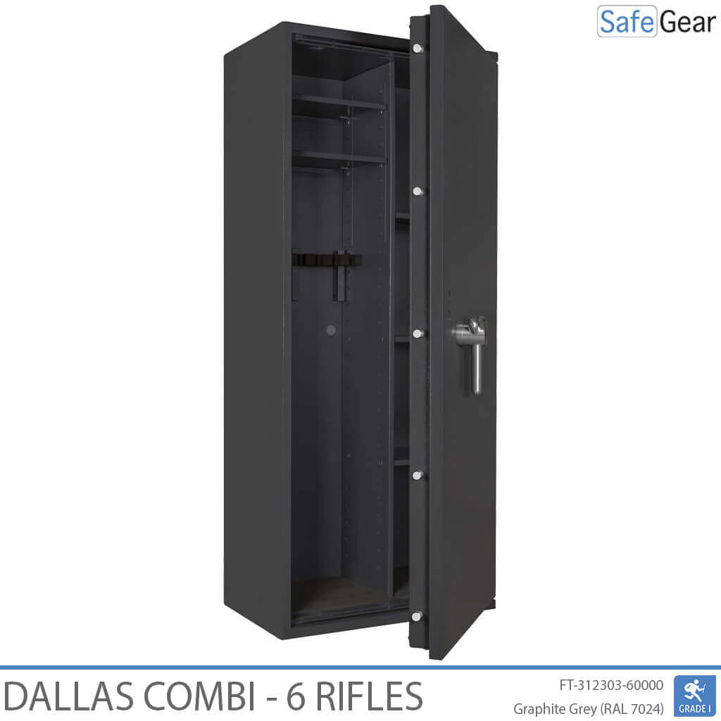 Dallas Combi - Gun Safe (6 Rifles) - Burglary Test Grade 1