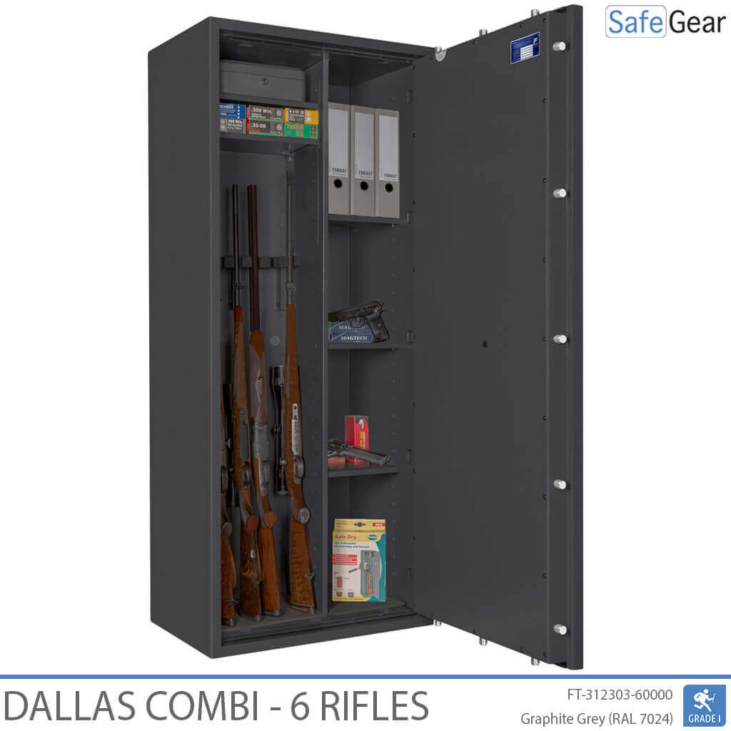 Dallas Combi - Gun Safe (6 Rifles) - Burglary Test Grade 1