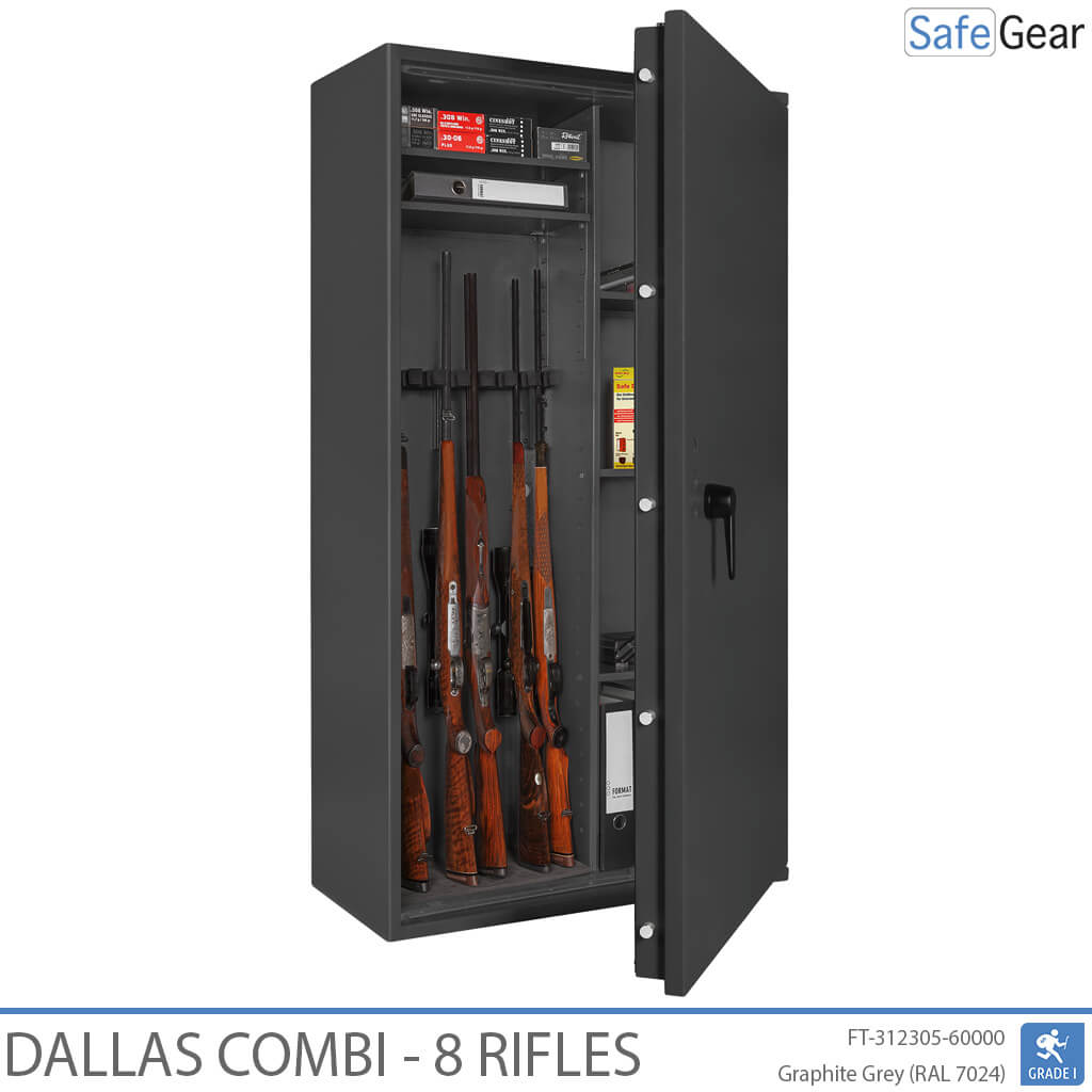 Dallas Combi - Gun Safe (8 Rifles) - Burglary Test Grade 1