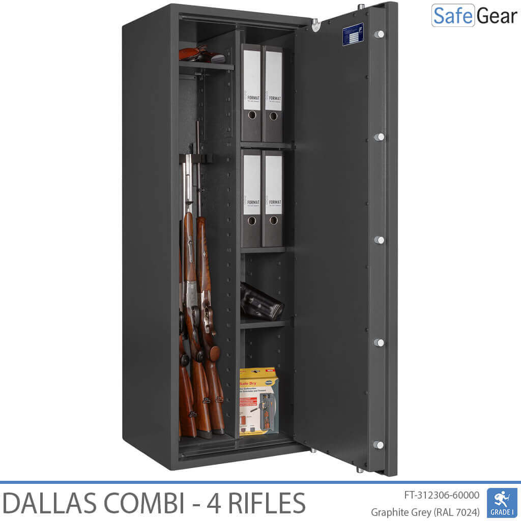 Dallas Combi - Gun Safe (4 Rifles) - Burglary Test Grade 1
