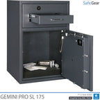 Gemini Pro SL 175 Deposit Safe (205 L) - Burglary Test D-I - Key Lock