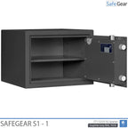 SafeGear SG 1 - Security Safe (34 Liters) - Burglary Test Grade S1