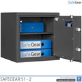 SafeGear SG 2 - Security Safe (46 Liters) - Burglary Test Grade S1