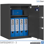 SafeGear SG 3 - Security Safe (63 Liters) - Burglary Test Grade S1