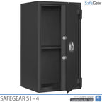 SafeGear SG 4 - Security Safe (85 Liters) - Burglary Test Grade S1