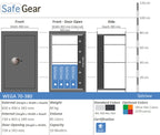 Measurements Wega Wall Safe