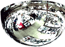 Full 360° Dome Mirror Stainless Steel - IFS Certified - Diameter 60 cm