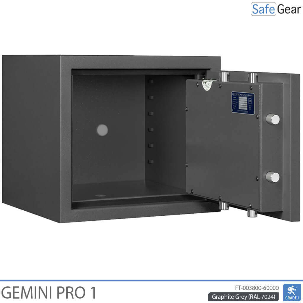 Gemini Pro 1 – Bezpečnostní trezor (46 litrů) – Třída 1 podle zkoušky odolnosti proti vloupání