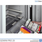 Gemini Pro 20 - lékárenský trezor (141 litrů) - 4 zásuvky - zkouška odolnosti proti vloupání, Třída I