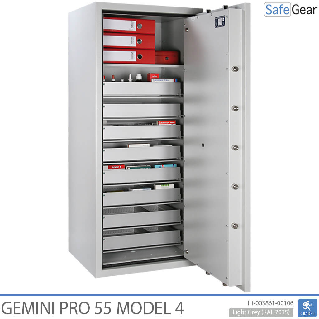 Gemini Pro 55 - Pharmacy Safe (292 Liters) - 7 Drawers - 1 Shelves - Burglary Test Grade 1