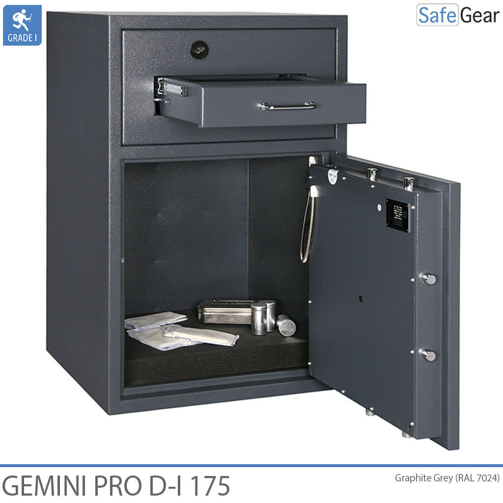 Gemini Pro D-I 175 Deposit Safe (205 L) - Burglary Test D-I - Key Lock