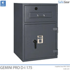 Gemini Pro D-I 250 Deposit Safe (294 L) - Burglary Test D-I - Code Lock with 9 user codes