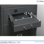 Gemini Pro D-I 250 Deposit Safe (294 L) - Burglary Test D-I - Code Lock with 9 user codes