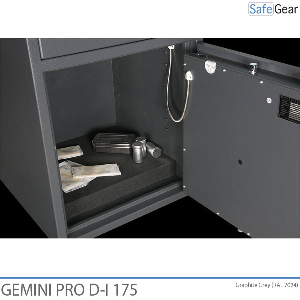 Gemini Pro D-I 250 Deposit Safe (294 L) - Burglary Test D-I - Code Lock with 9 user codes
