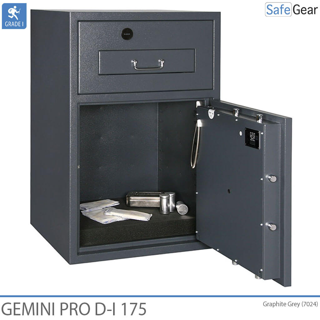 Gemini Pro D-I 250 Deposit Safe (294 L) - Burglary Test D-I - Code Lock with 9 user codes