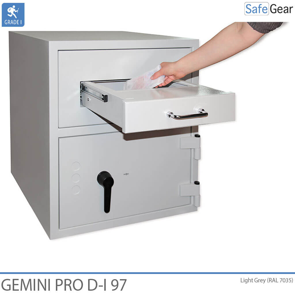 Gemini Pro D-I 97 Deposit Safe (119 L) - With Internal Compartment - Burglary Test D-I - Axessor Code Lock