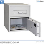 Gemini Pro D-I 97 Deposit Safe (119 L) - With Internal Compartment - Burglary Test D-I - Axessor Code Lock