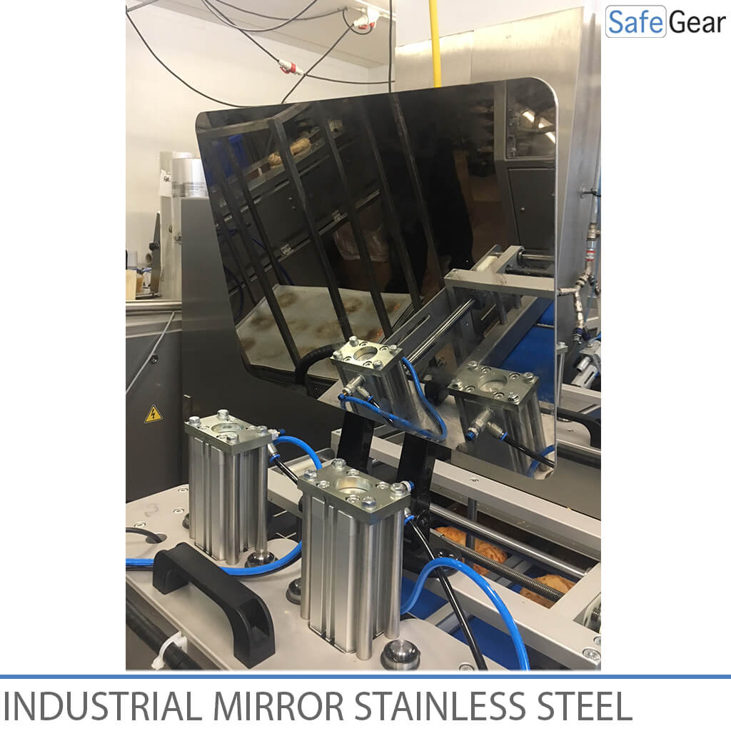 Industrial Mirror in Stainless Steel - Adjustable