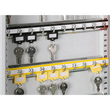 Hook-rail for keys key rack