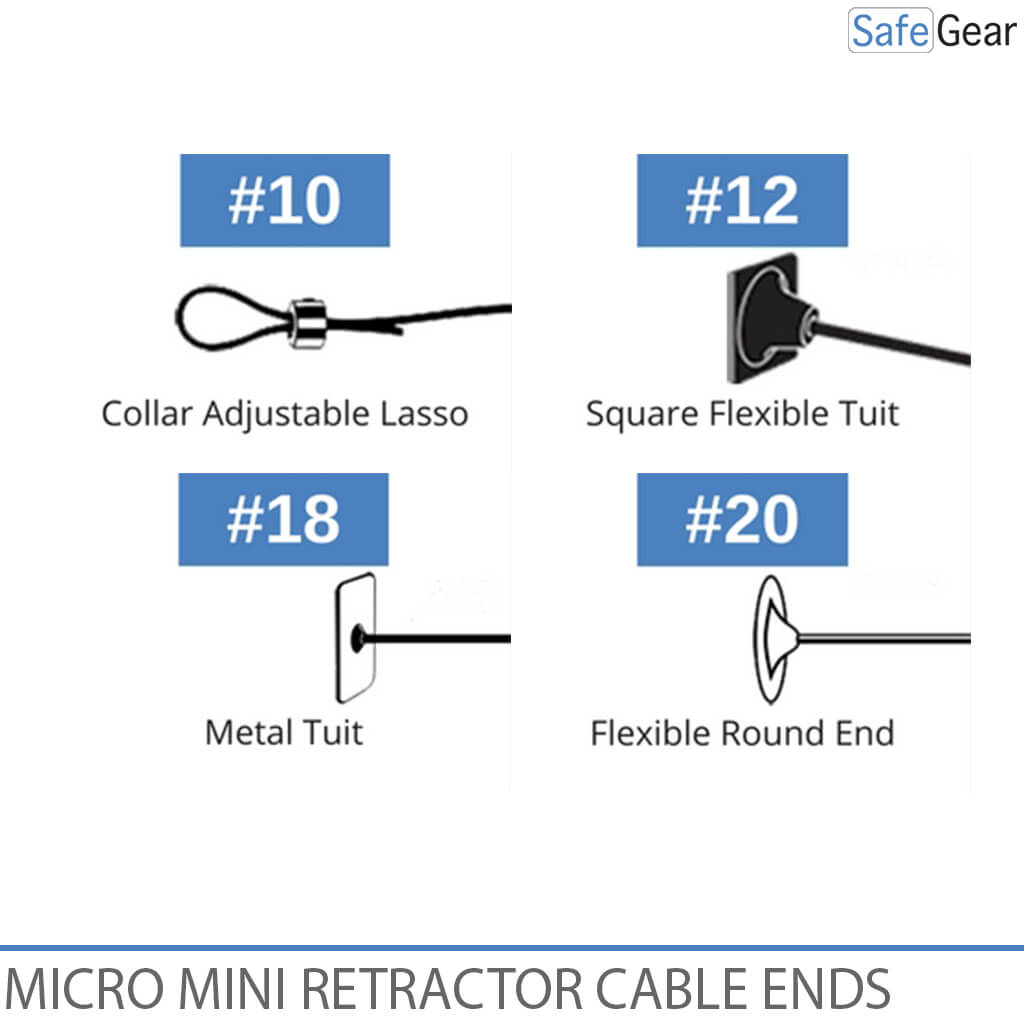 Available Cable Ends - Micro Mini Retractor