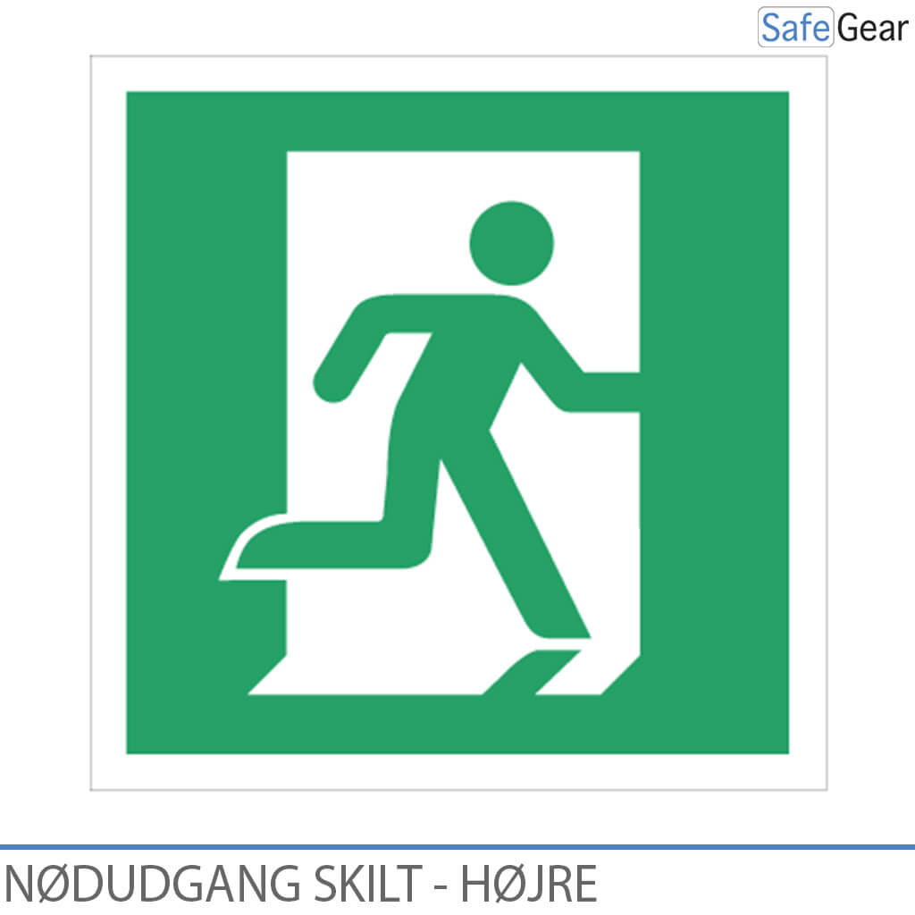 Nødudgang skilt