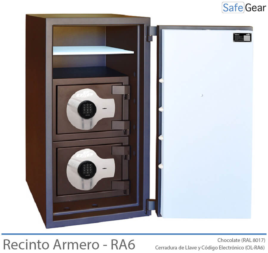 Ollé Recinto Armero - RA6 - Grado III - Combinación Llave y Electrónica - Abierta