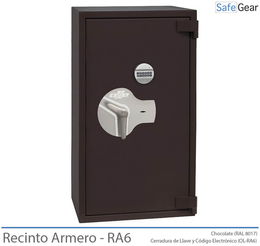 Ollé Recinto Armero - RA6 - Grado III - Combinación Llave y Electrónica - Frontal