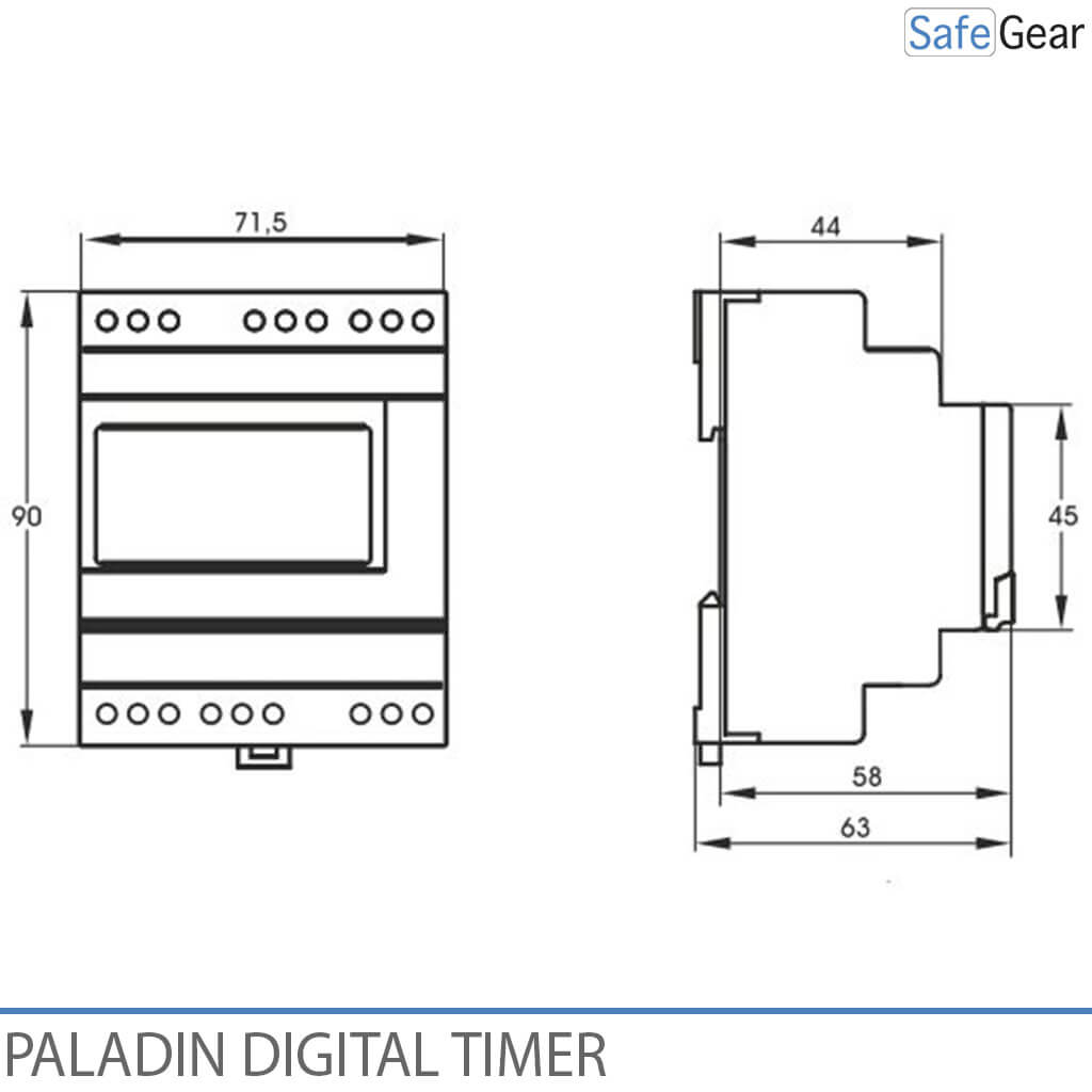 Digital Clock Timer for Doorbells Schools and Industry - Bluetooth - Yearly Clock - 1 Channel